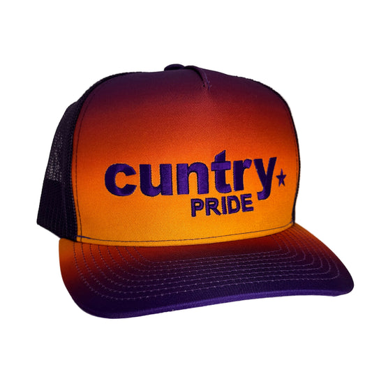 Cuntry Pride 5 Panel Fade Snap Back Trucker Cap