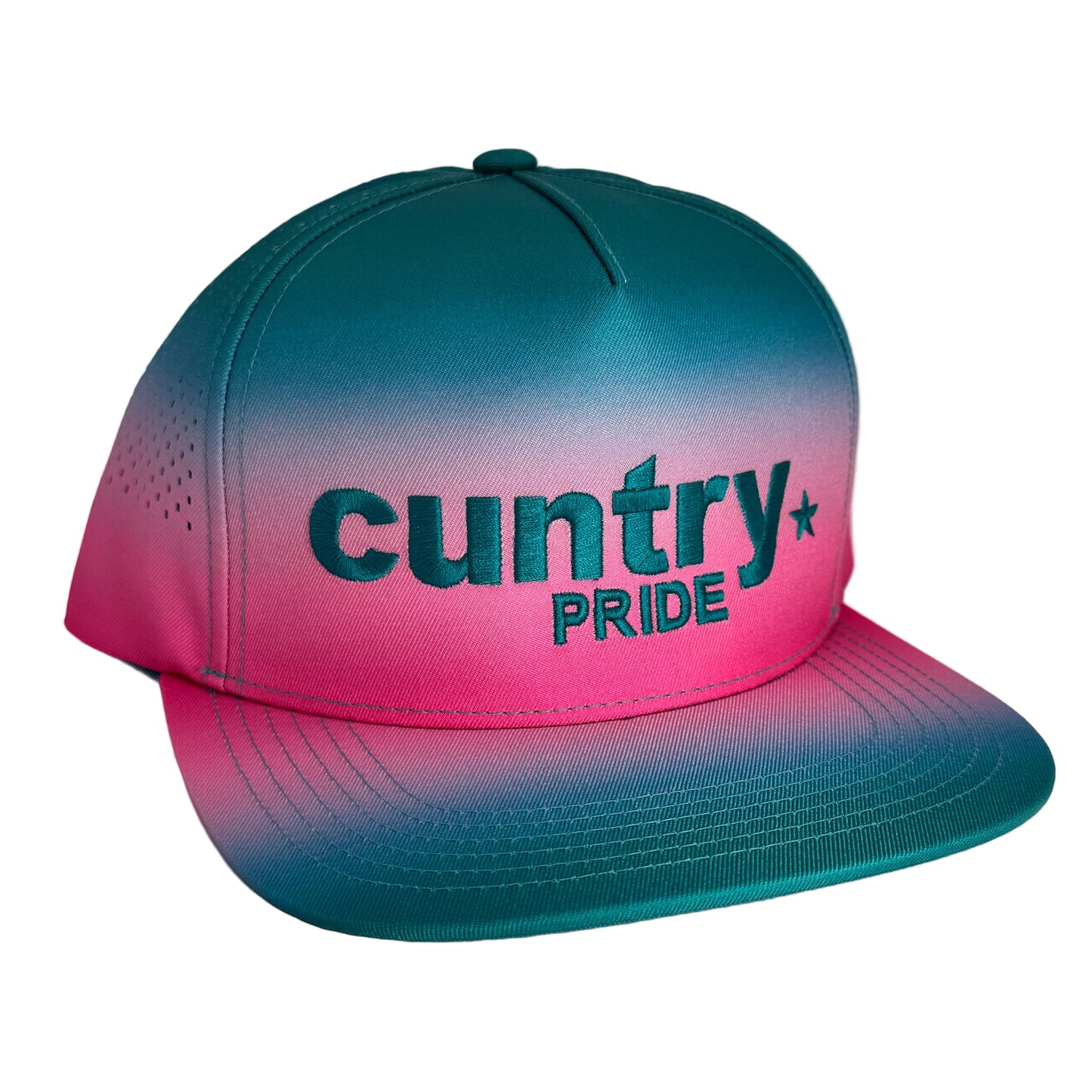 Cuntry Pride 5 Panel Fade Snap Back Trucker Cap