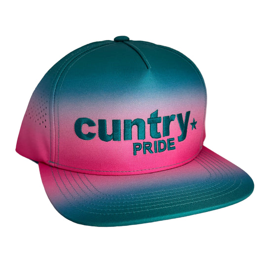 Cuntry Pride 5 Panel Fade Snap Back Trucker Cap