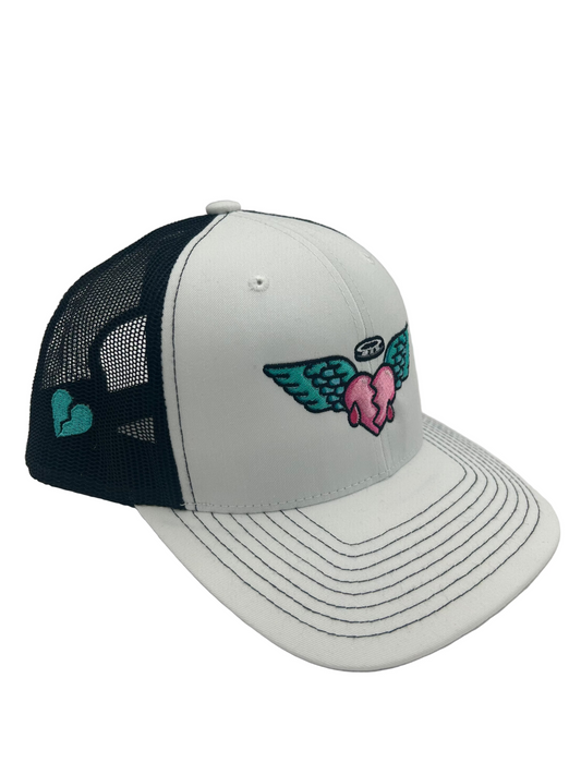 Broken Heart Wings Snap Back Trucker Cap