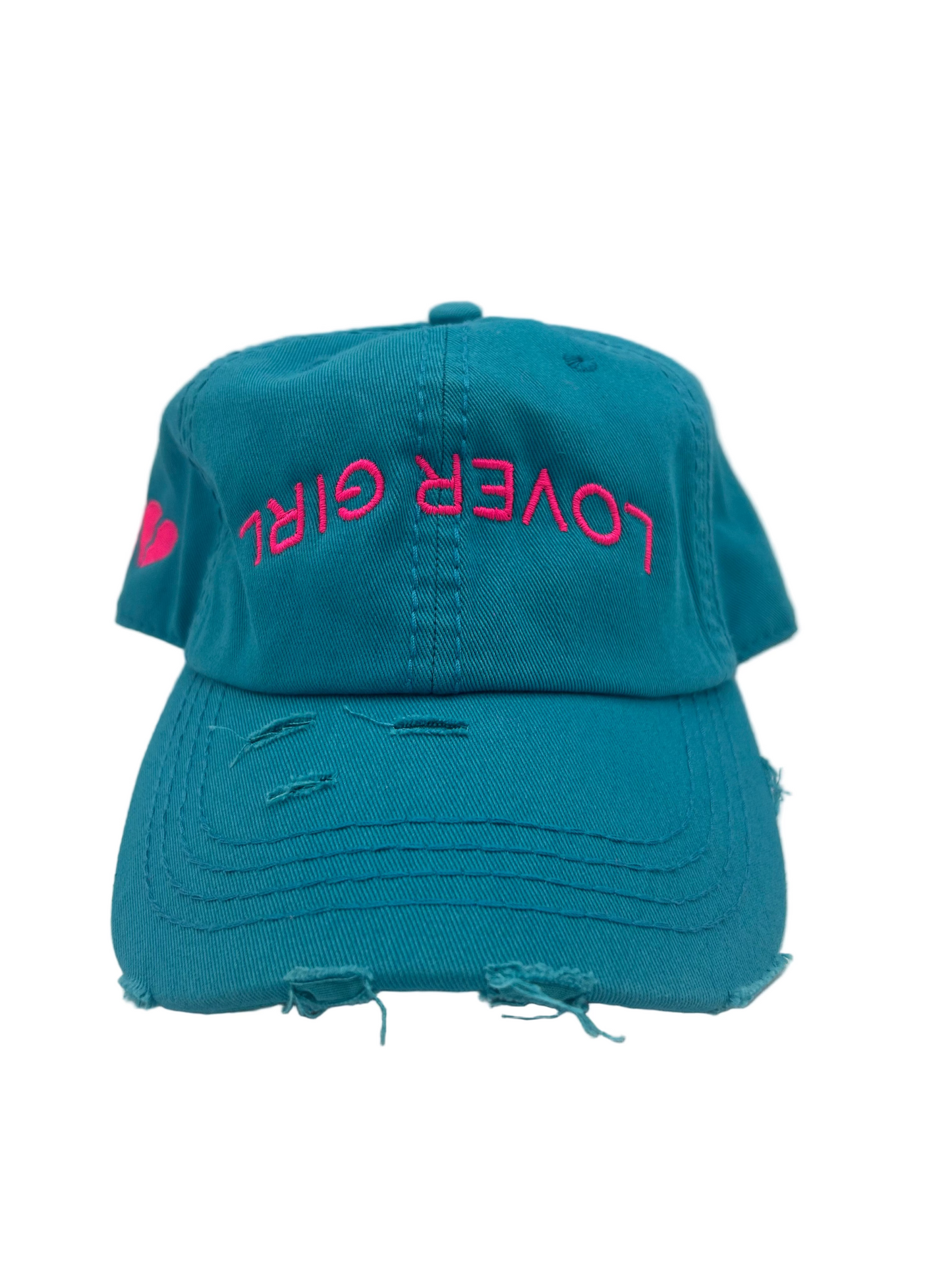 LoveGirl Distressed Vintage Cotton Twill Dad Cap