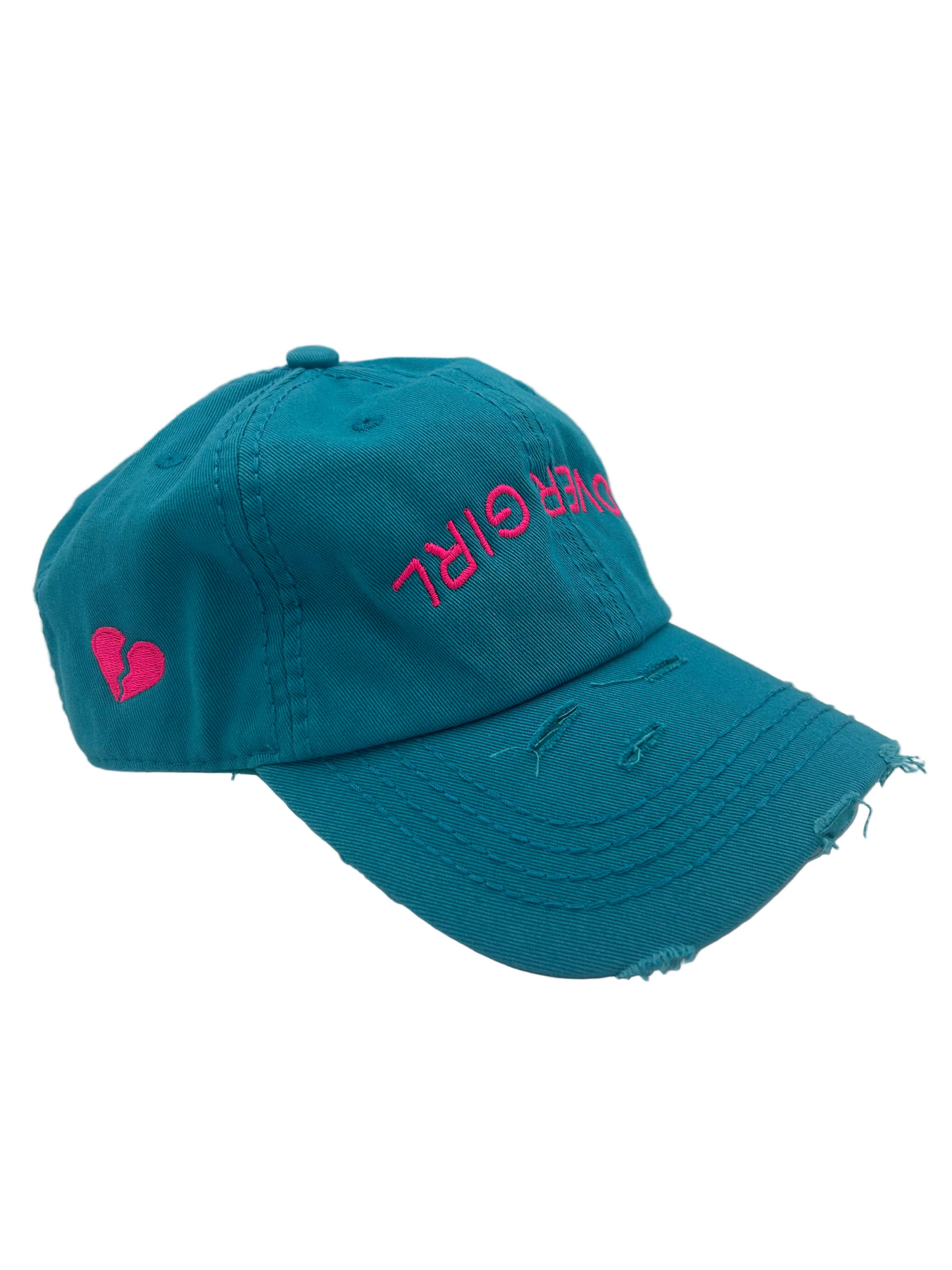 LoveGirl Distressed Vintage Cotton Twill Dad Cap
