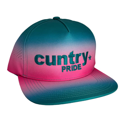 Cuntry Pride 5 Panel Fade Snap Back Trucker Cap