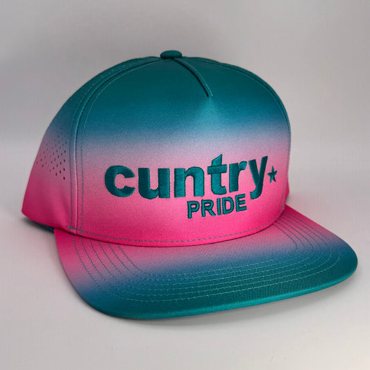 Cuntry Pride 5 Panel Fade Snap Back Trucker Cap