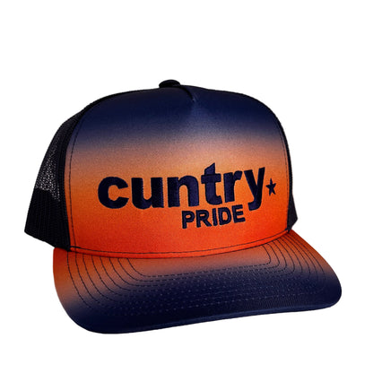 Cuntry Pride 5 Panel Fade Snap Back Trucker Cap