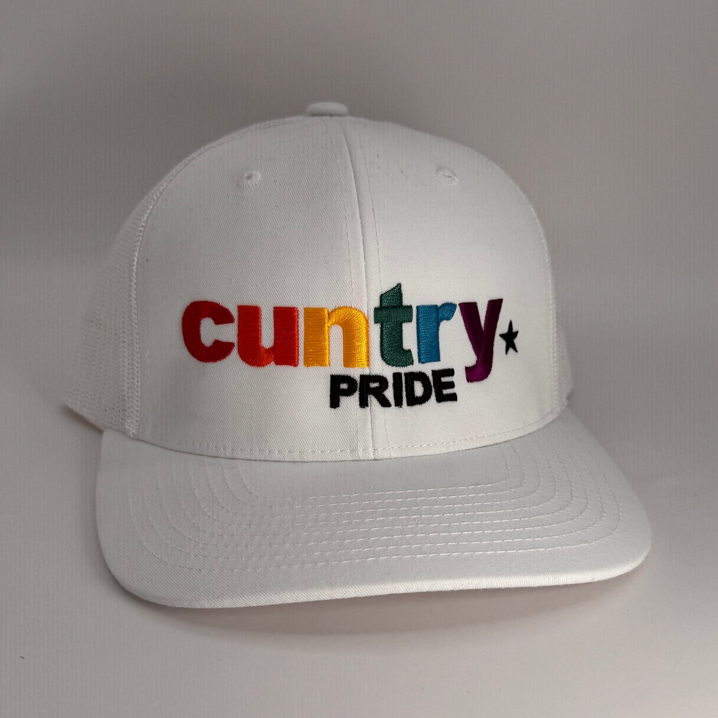 Cuntry Pride Rainbow 6 Panel Snap Back Trucker Cap