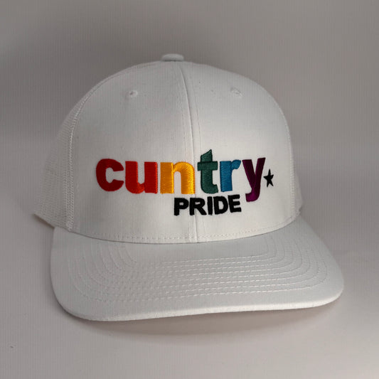 Cuntry Pride Rainbow 6 Panel Snap Back Trucker Cap