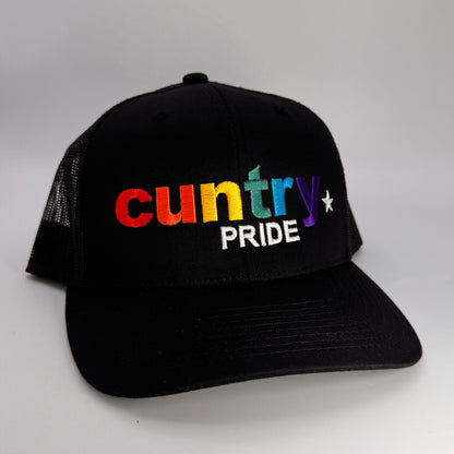 Cuntry Pride Rainbow 6 Panel Snap Back Trucker Cap