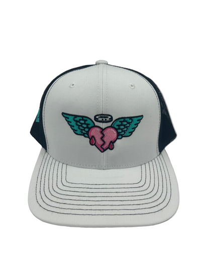 Broken Heart Wings Snap Back Trucker Cap